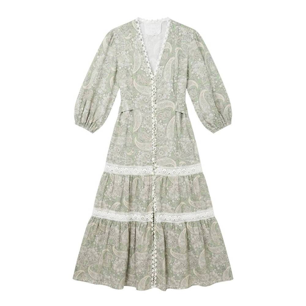 NEW TEMPTATION POSITANO women's sacher dress in cash green